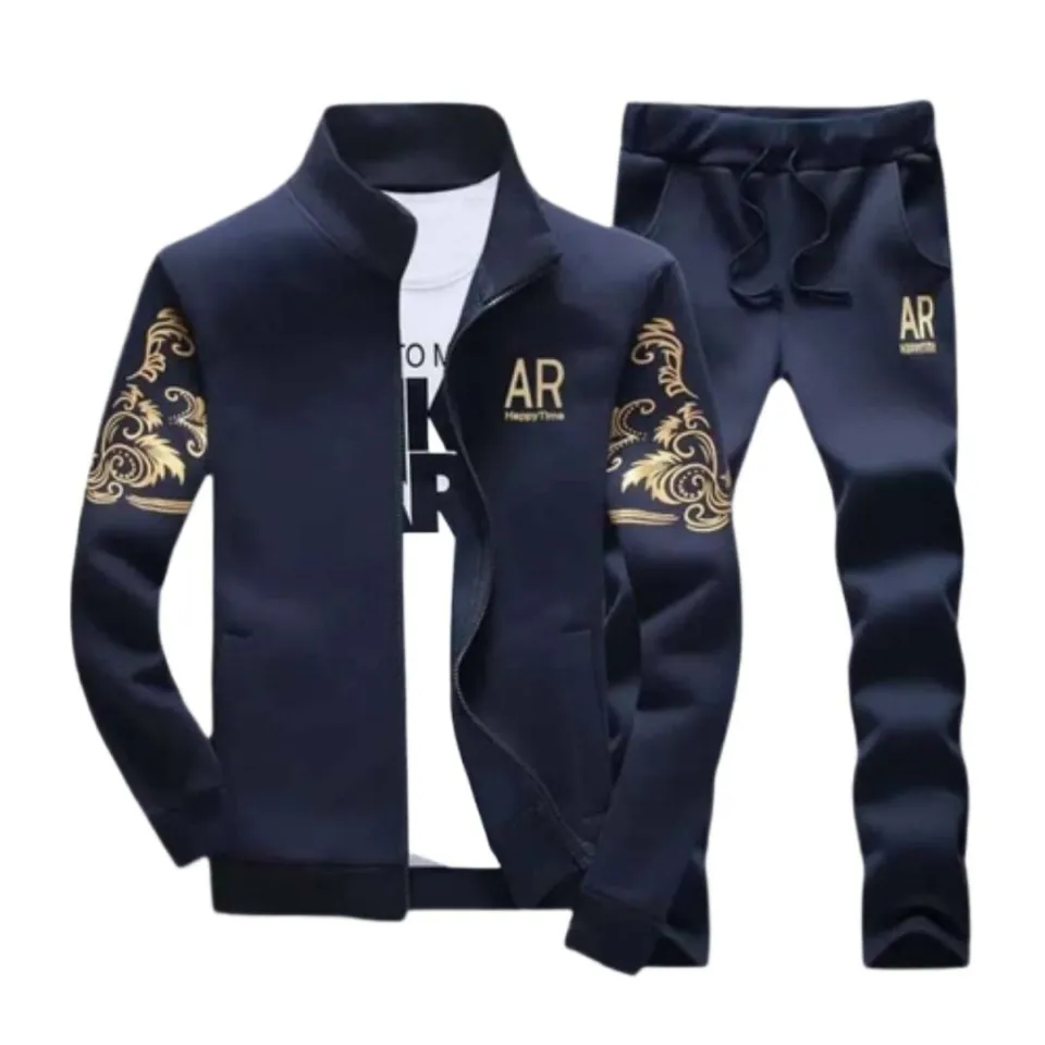 Mens Fleece Winter Tracksuit For Mens 2pcs